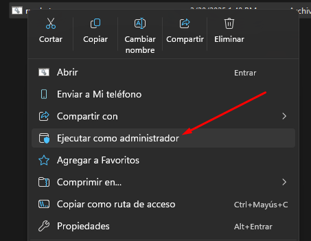 Ejecutar run.bat como administrador